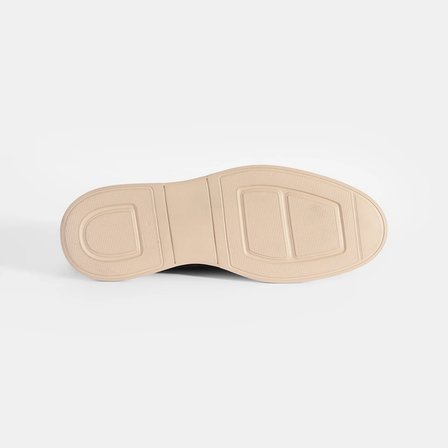 Erkek Kahve Klasik Beyaz Tabanlı Süet Loafer