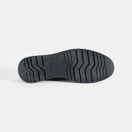 Erkek Siyah Püskül Detaylı Deri Loafer
