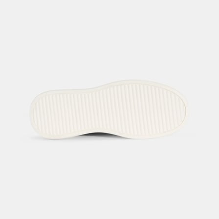 Erkek Siyah DesaComfort Kalın Tabanlı Deri Sneaker