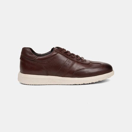 Erkek Kahve DesaComfort Deri Sneaker