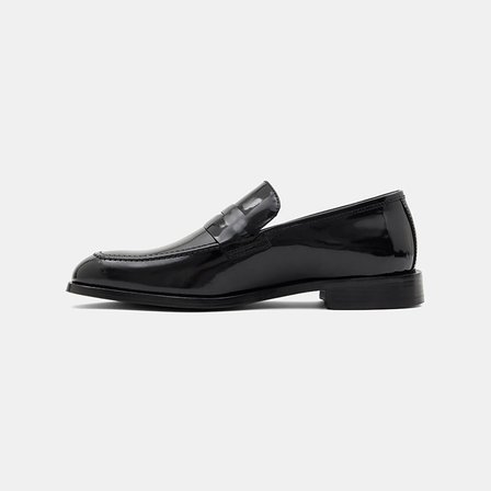 Erkek Siyah Klasik Rugan Deri Loafer