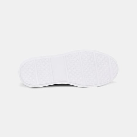 Kadın Kahve Bağcıklı Desenli Kalın Beyaz Tabanlı Süet Sneaker