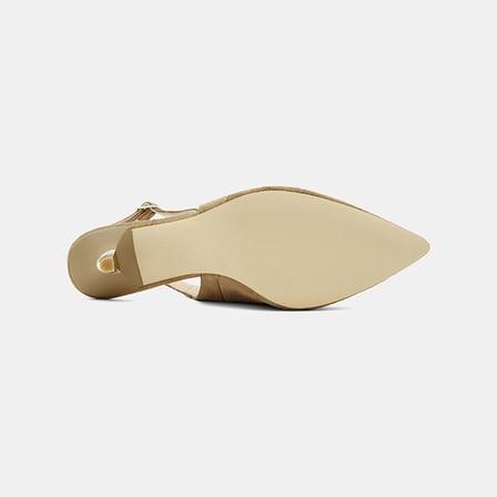 Kadın Vizon Kroko Desenli Sivri Burunlu Süet Stiletto