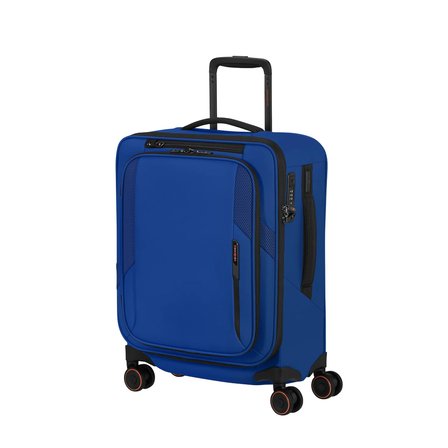 Samsonite Glazed - Spinner Mavi 55/20 Körüklü Kabin Boy Valiz