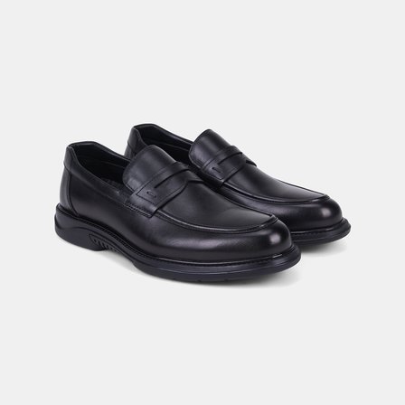 Erkek Siyah DesaComfort Günlük Deri Loafer