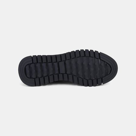 Kadın Siyah DesaComfort Lastik Bağcıklı Günlük Deri Sneaker
