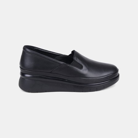 Kadın Siyah DesaComfort Slip-On Deri Günlük Ayakkabı