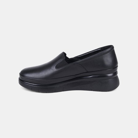 Kadın Siyah DesaComfort Slip-On Deri Günlük Ayakkabı