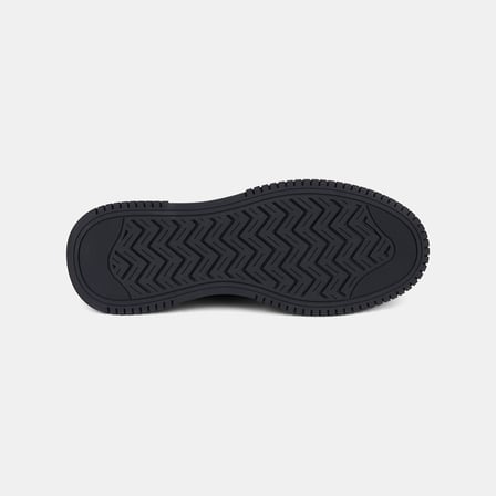 Erkek Siyah DesaComfort Esnek Bilekli Deri Sneaker