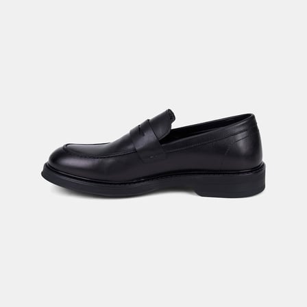 Erkek Siyah DesaComfort Klasik Deri Loafer