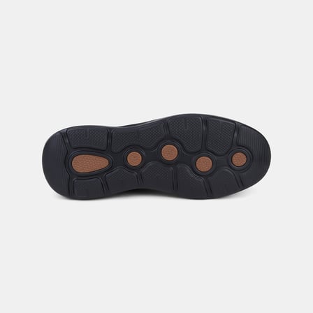 Erkek Siyah Lastik Bağcıklı Nubuk Sneaker