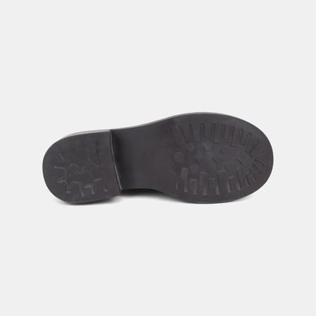 Kadın Taba Yuvarlak Burunlu Kalın Topuklu Süet Loafer