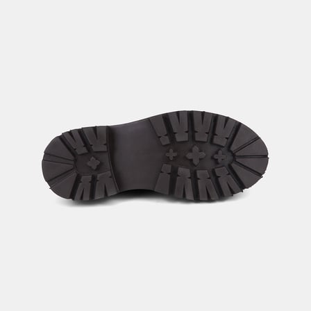 Kadın Acı Kahve Metal Detaylı Kalın Tabanlı Süet Loafer