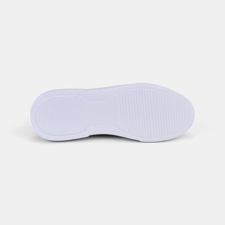 Erkek Gri Bağcıklı Kalın Beyaz Tabanlı Süet Sneaker
