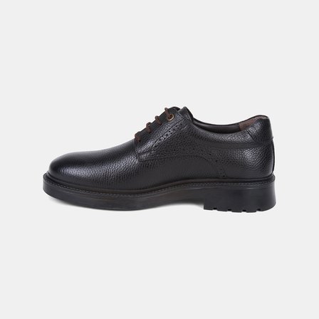 Erkek Acı Kahve Brogue Detaylı Klasik Deri Ayakkabı