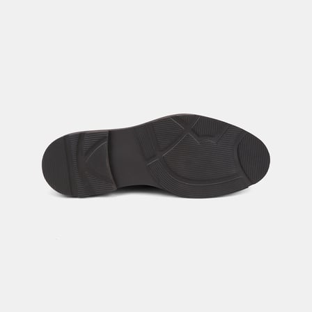 Erkek Koyu Kahve Deri Bant Detaylı Klasik Deri Loafer