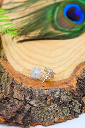 Papatya Model Elişçiliği Telkari Gümüş Kadın Küpe