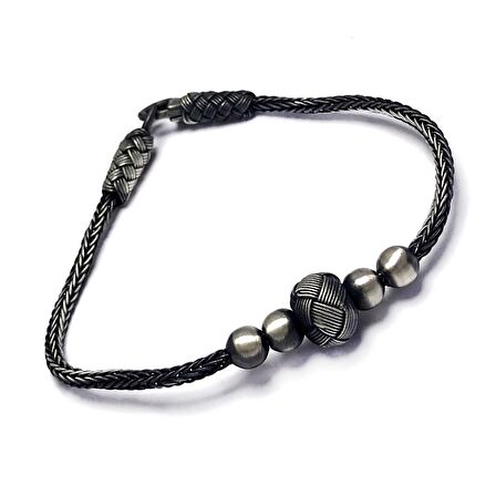 1000 Ayar Kazaziye Gümüş Bileklik (Unisex)