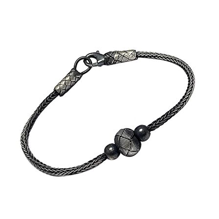 1000 Ayar Kazaziye Gümüş Bileklik (Unisex)