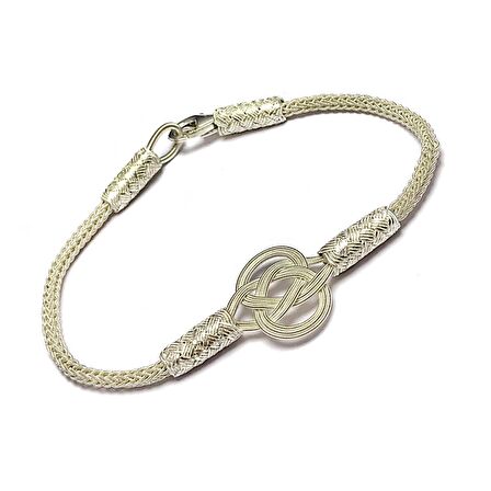 1000 Ayar Kazaziye Gümüş Bileklik (Unisex)