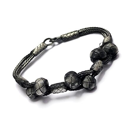 1000 Ayar Kazaziye Gümüş Bileklik (Unisex)