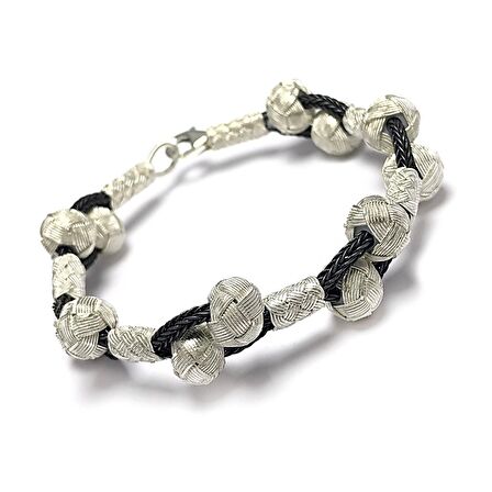 1000 Ayar Kazaziye Gümüş Bileklik (Unisex)