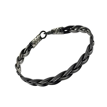 1000 Ayar Kazaziye Gümüş Bileklik (Unisex)