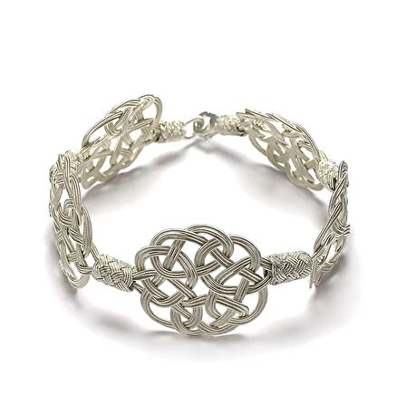 1000 Ayar Kazaziye Gümüş Bileklik (Unisex)