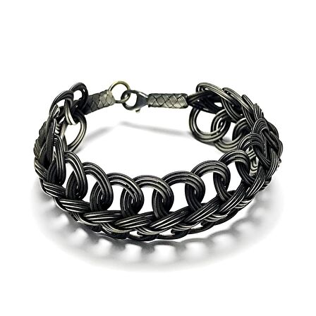 1000 Ayar Kazaziye Gümüş Bileklik (Unisex)