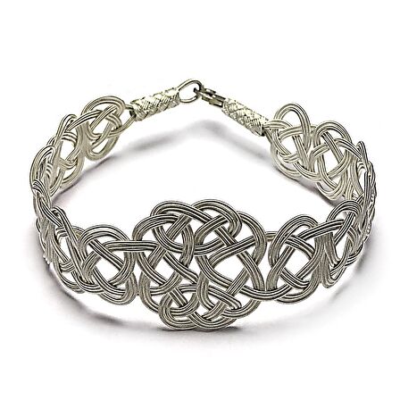 1000 Ayar Kazaziye Gümüş Bileklik (Unisex)