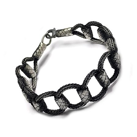 1000 Ayar Kazaziye Gümüş Bileklik (Unisex)