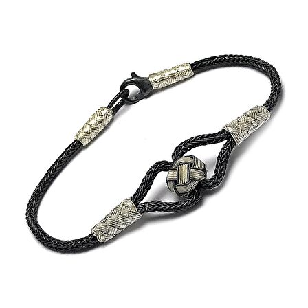 1000 Ayar Kazaziye Gümüş Bileklik (Unisex)