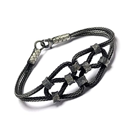1000 Ayar Kazaziye Gümüş Bileklik (Unisex)
