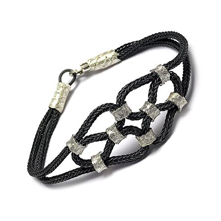 1000 Ayar Kazaziye Gümüş Bileklik (Unisex)