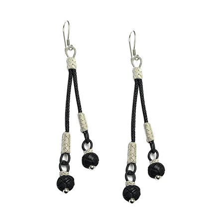 1000 Ayar Kazaziye Kadın Gümüş Küpe