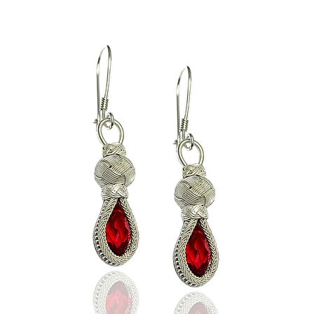 1000 Ayar Kazaziye Kadın Gümüş Küpe