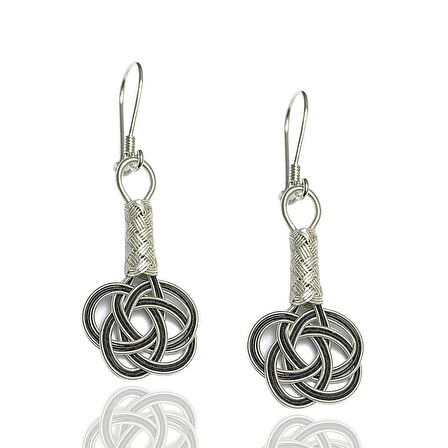 1000 Ayar Kazaziye Kadın Gümüş Küpe