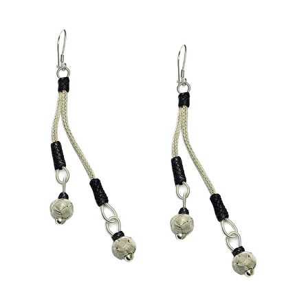 1000 Ayar Kazaziye Kadın Gümüş Küpe