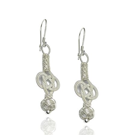 1000 Ayar Kazaziye Kadın Gümüş Küpe