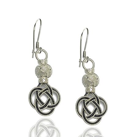 1000 Ayar Kazaziye Kadın Gümüş Küpe