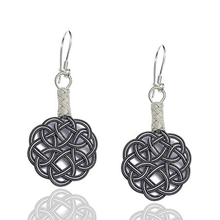 1000 Ayar Kazaziye Kadın Gümüş Küpe