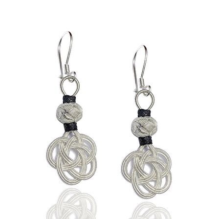 1000 Ayar Kazaziye Kadın Gümüş Küpe