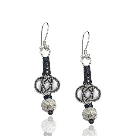 1000 Ayar Kazaziye Kadın Gümüş Küpe