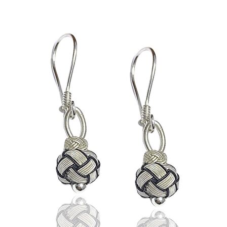 1000 Ayar Kazaziye Kadın Gümüş Küpe