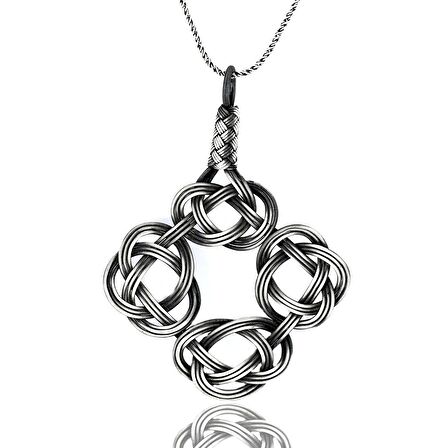 1000 Ayar Kazaziye Kadın Gümüş Kolye