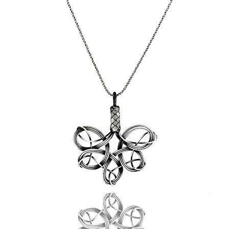 1000 Ayar Kazaziye Kadın Gümüş Kolye