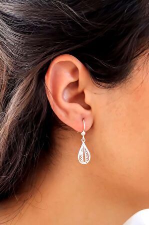 Badem Model Telkari Gümüş Kadın Küpe 201020844