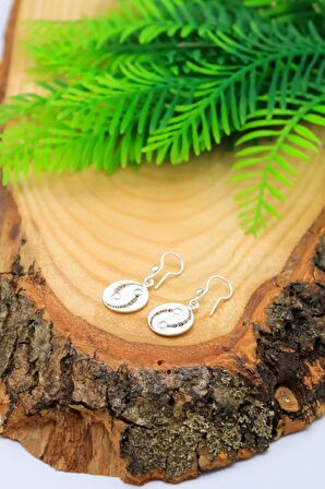 Ying Yang Model Telkari Gümüş Kadın Küpe 201020846