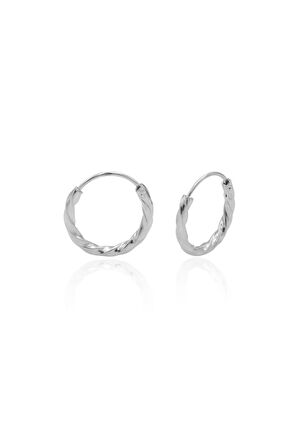 Dorika Model Halka Gümüş Küpe 16-mm 201020851