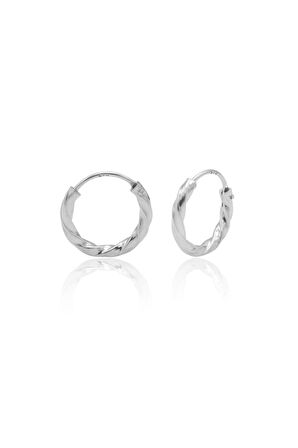 Dorika Model Halka Gümüş Küpe 14-mm 201020852